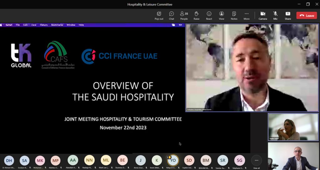Hospitality & Tourism Sector Committee CAFS &CCI France UAE - CAFS KSA